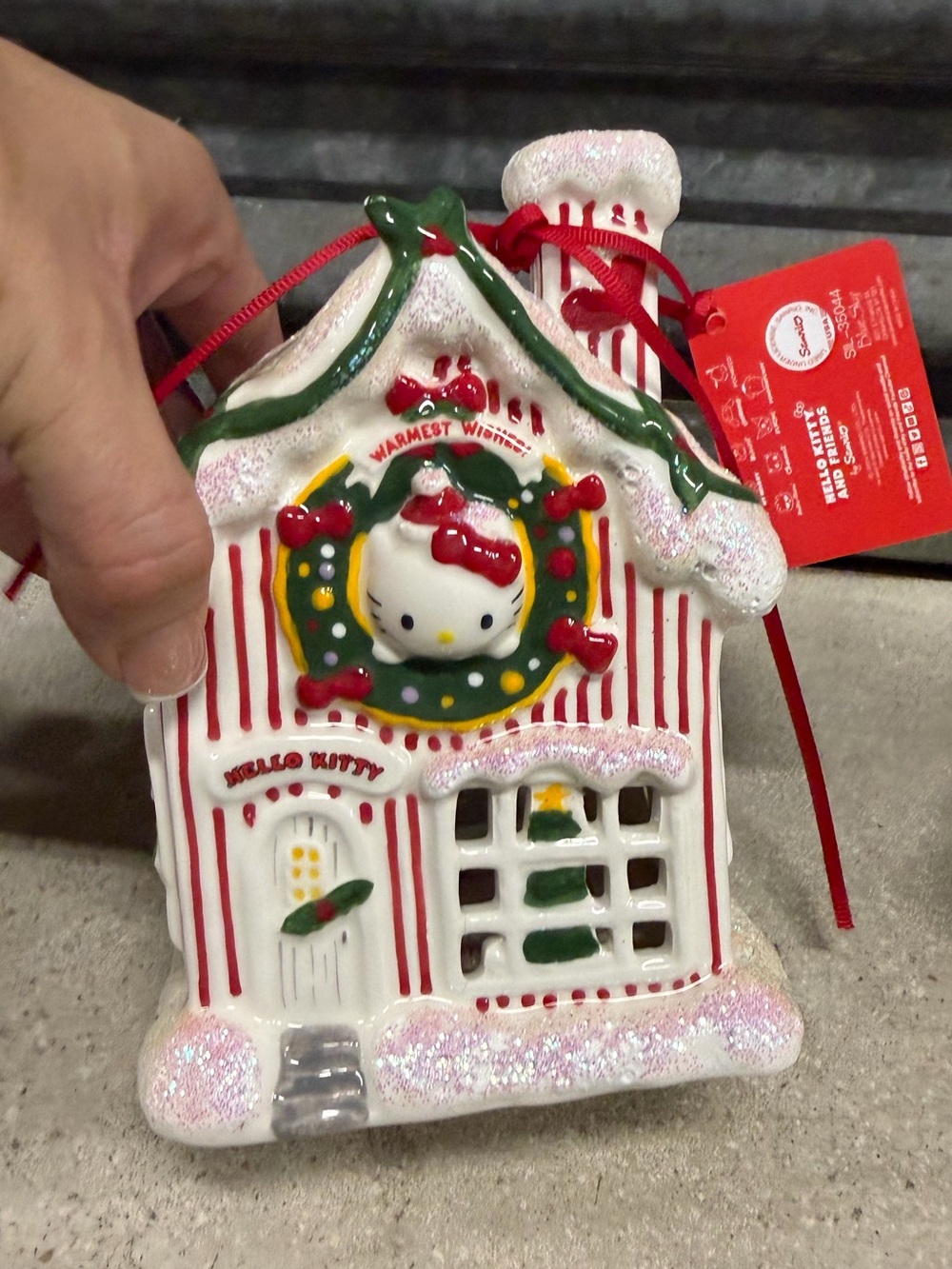 Hello Kitty-Gingerbread candle holder by blue sky new
